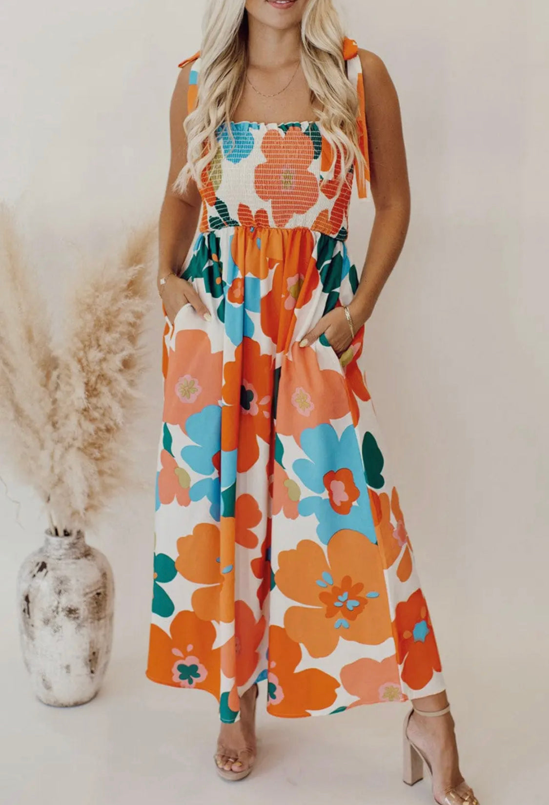 Floral Print Maxi Dress