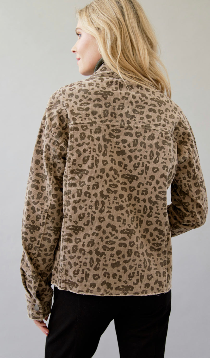 Leopard Trucker Jacket