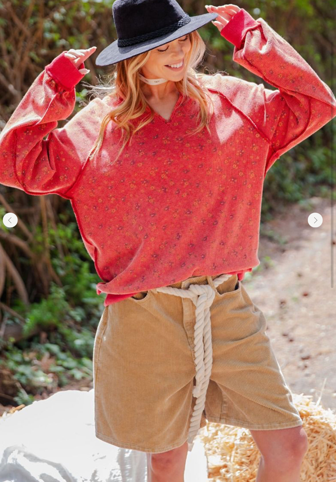 Boho Red Floral Thermal