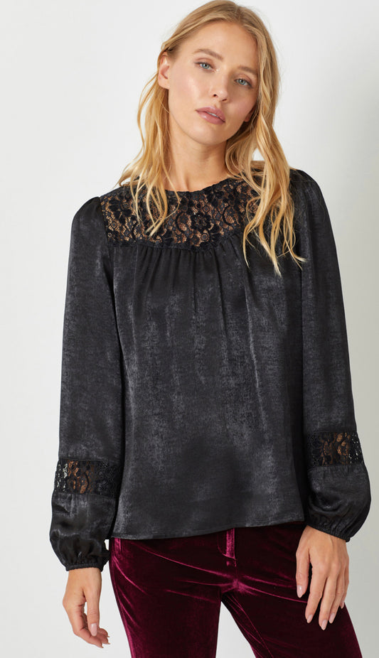 Black Satin Longsleeve