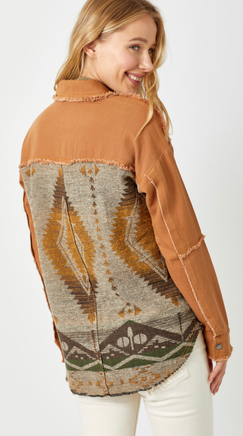 Thelma’s Aztec Orange Jacket