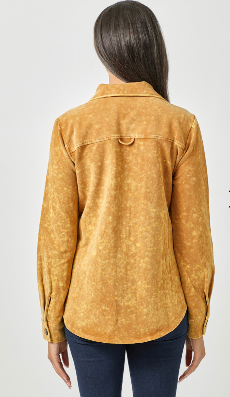 Georgie’s Washed Jacket- Mustard with