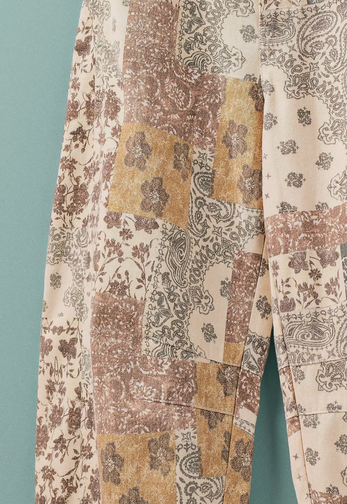 Boho Paisley Barrel Jeans