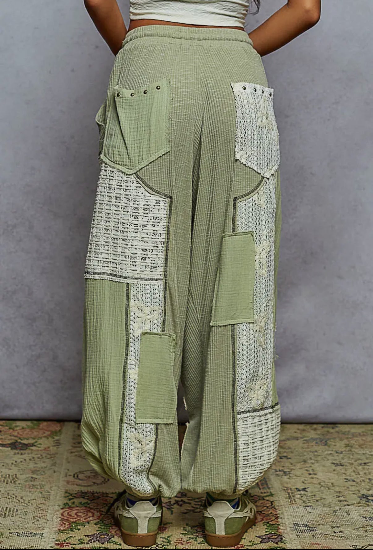 Matcha Floral Jogger