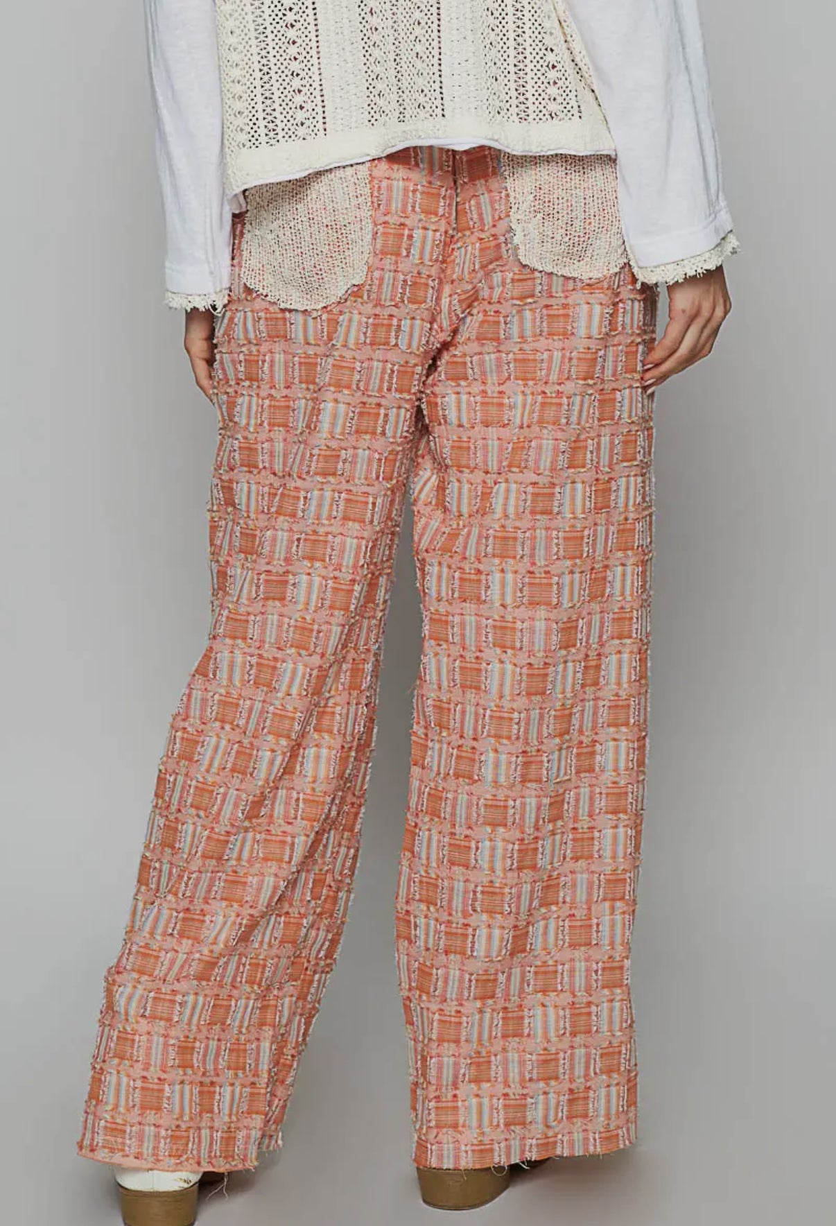 Orange Checkered Pants