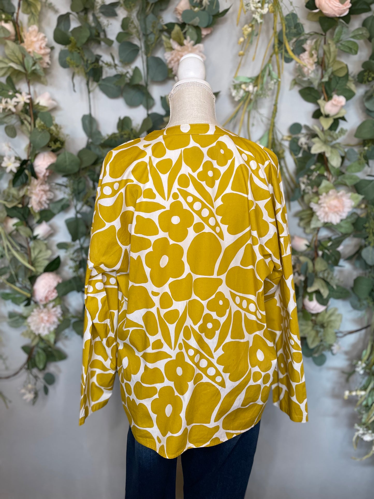 Yellow Floral Blouse