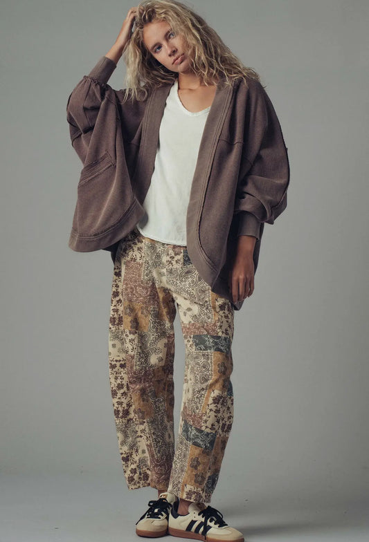 Boho Paisley Barrel Jeans
