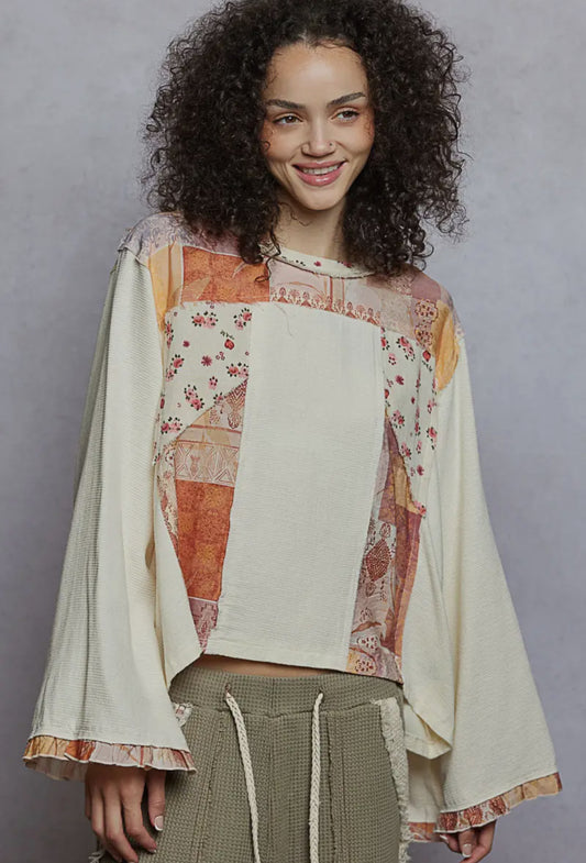 Flutter Sleeve Pattern Top