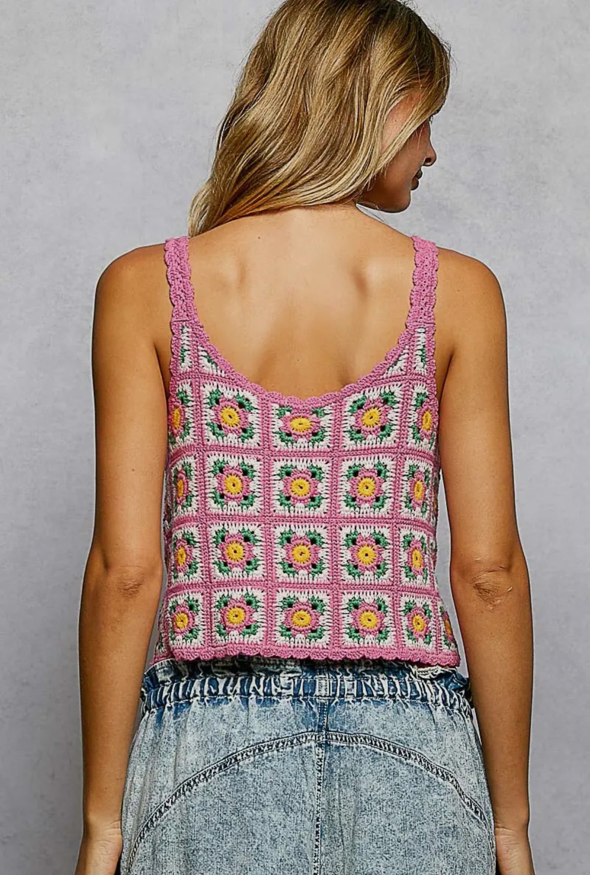 Pink Crochet Top