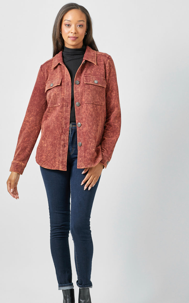 Georgie’s Washed Jacket -Red