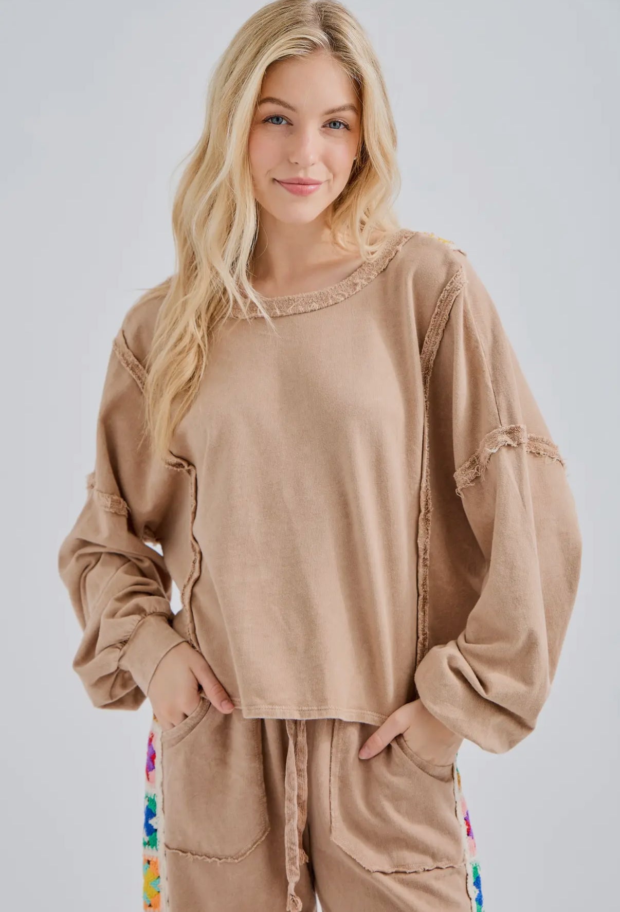 Reversible Crisscross Crochet Top - Natural