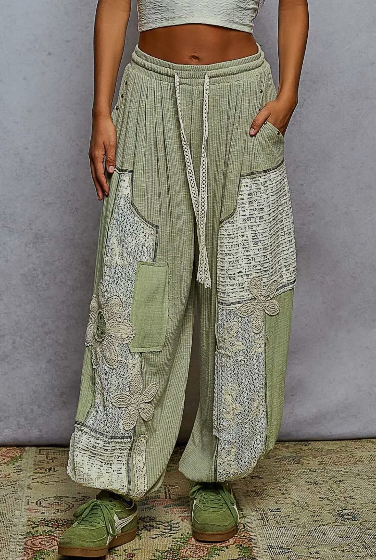 Matcha Floral Jogger