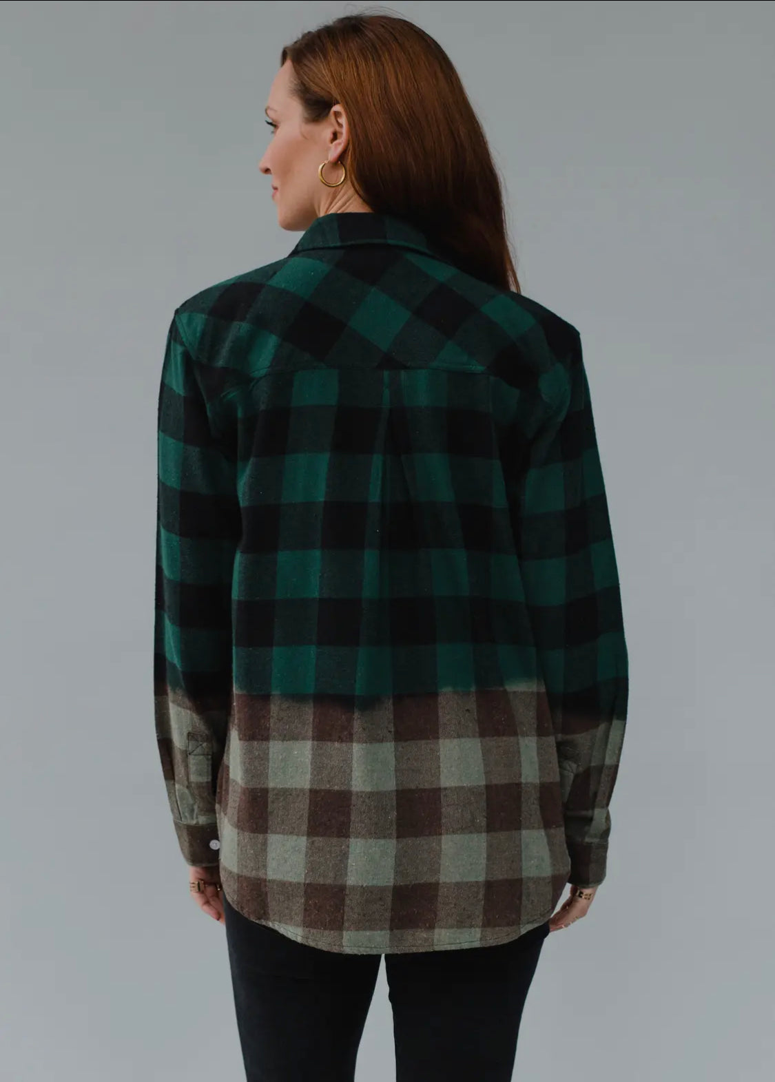 Brooke’s Green & Black Flannel