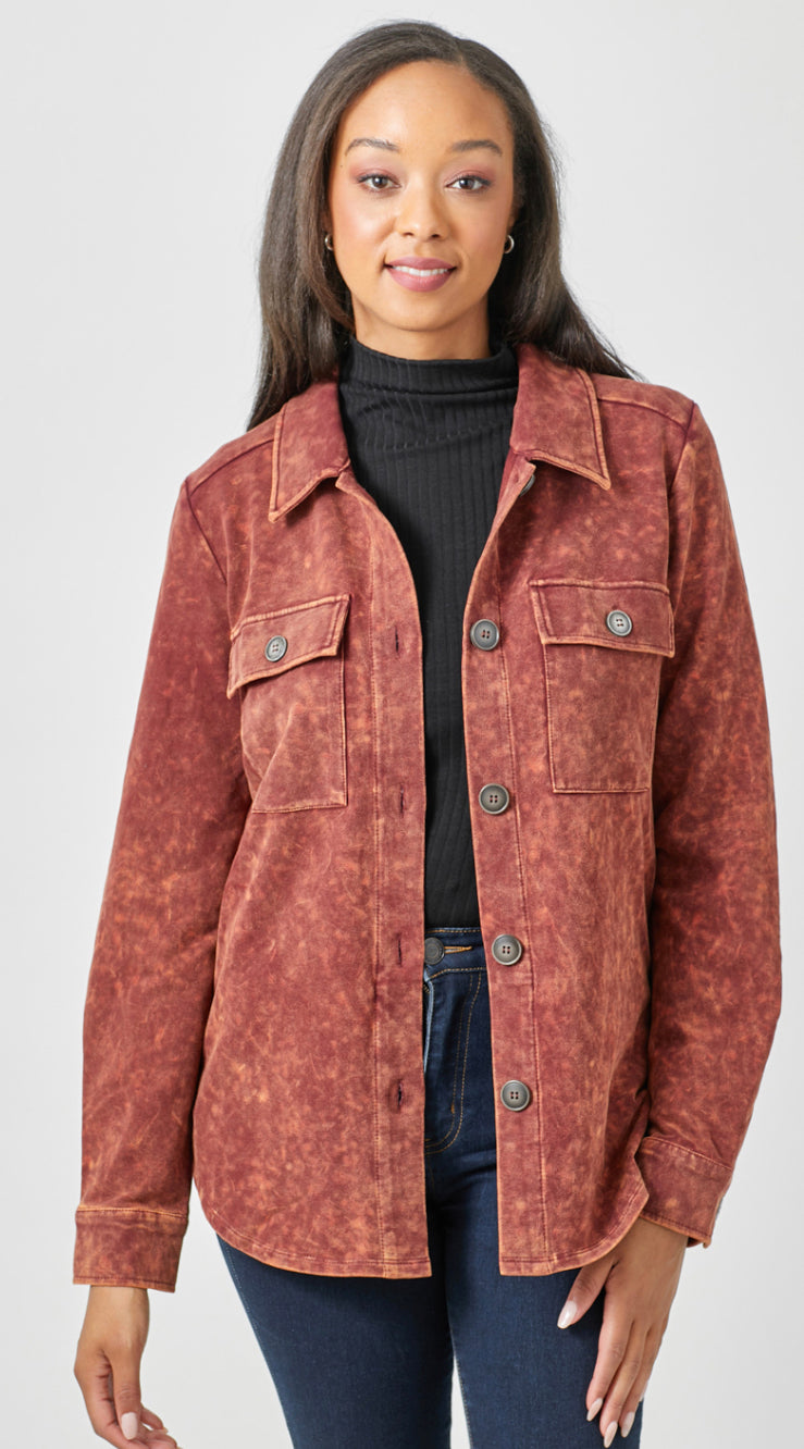 Georgie’s Washed Jacket -Red