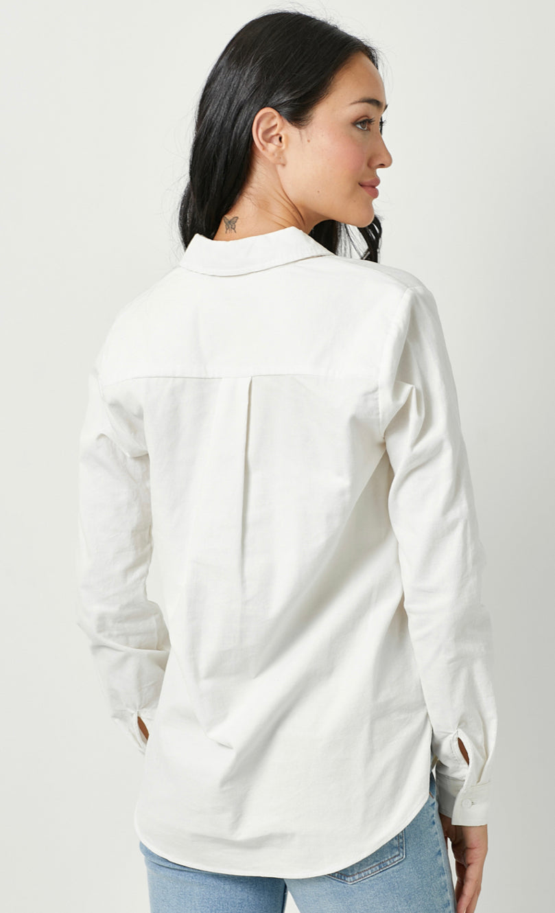 Wanda’s Ivory Corduroy Button Down