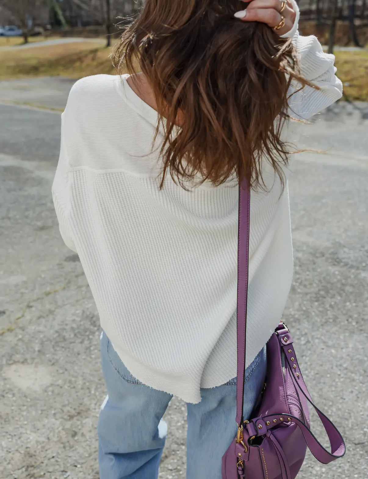 White Thermal Longsleeve