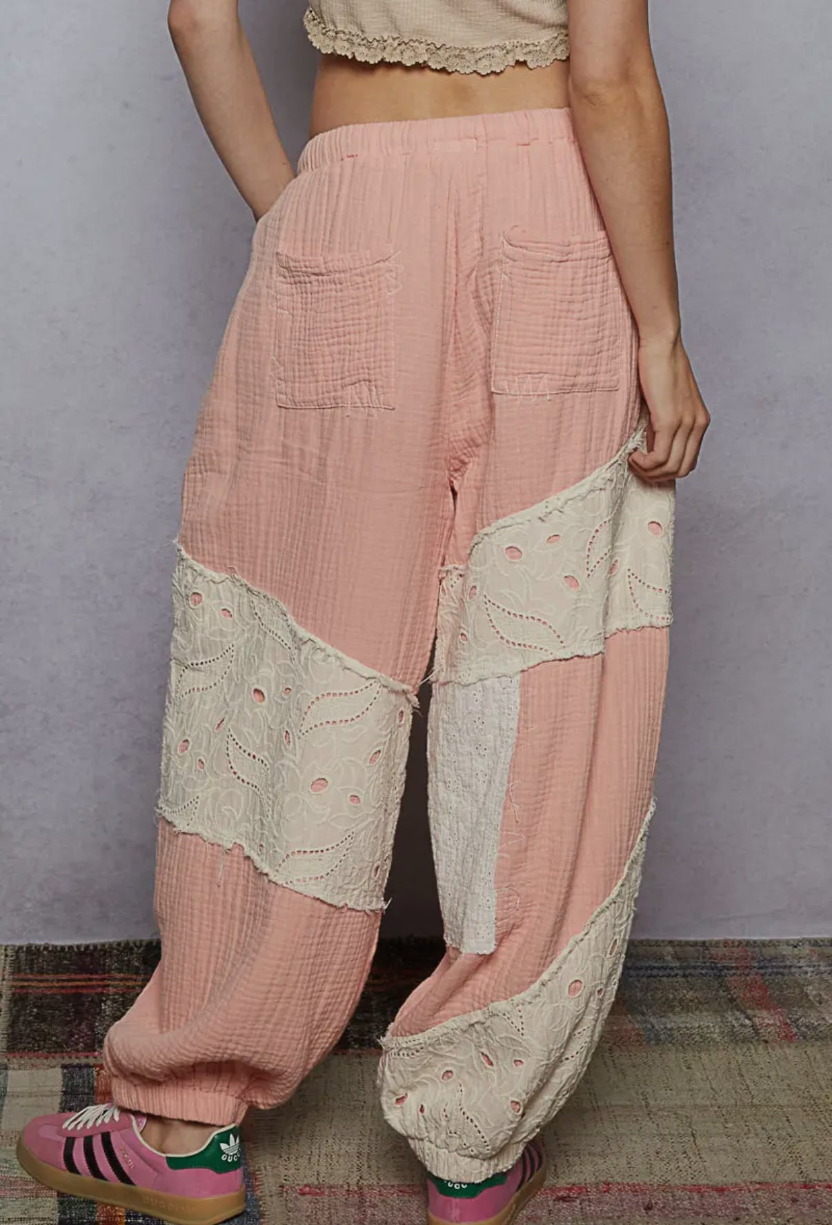 Light pink Gauze Jogger