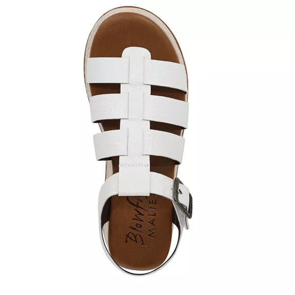 White Wedge Sandal