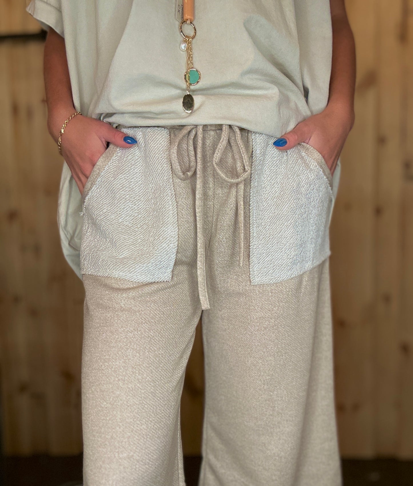 Taupe & Cream Pant