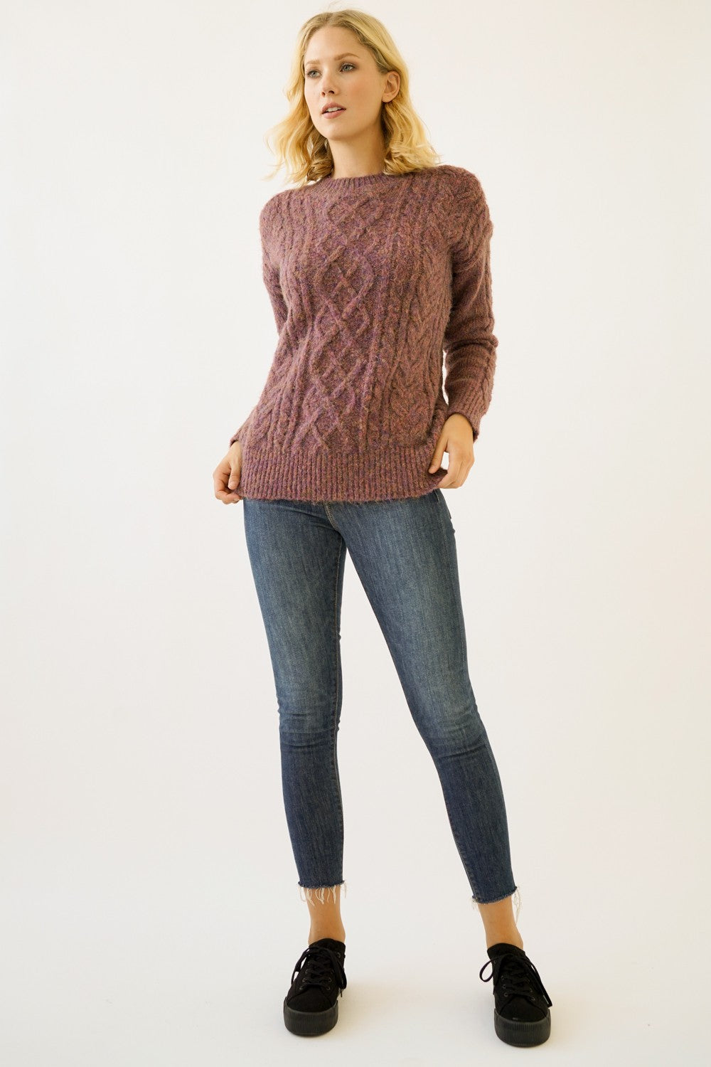 Berry Knit Sweater