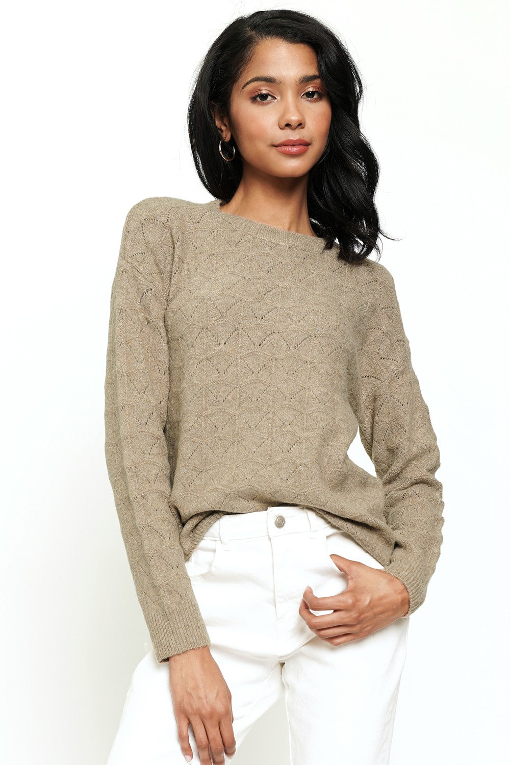 Carmel Drop Sweater