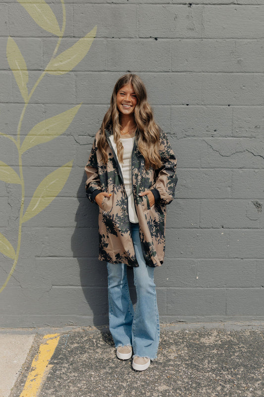 Artistic Retro Loose Floral Printed Jacket