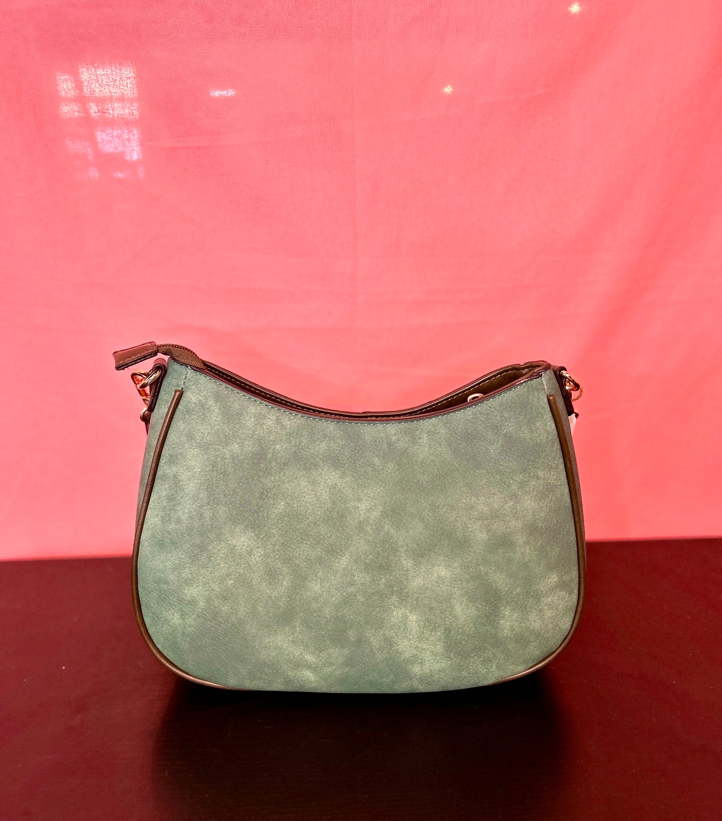 Washed Green and Teal Purse