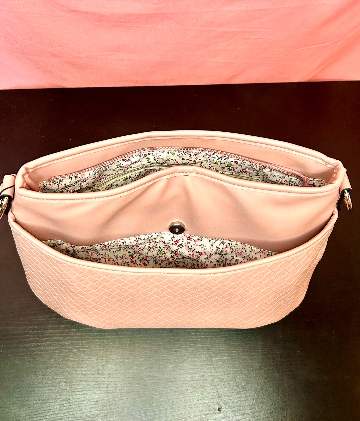 Dusty Pink Textured Purse