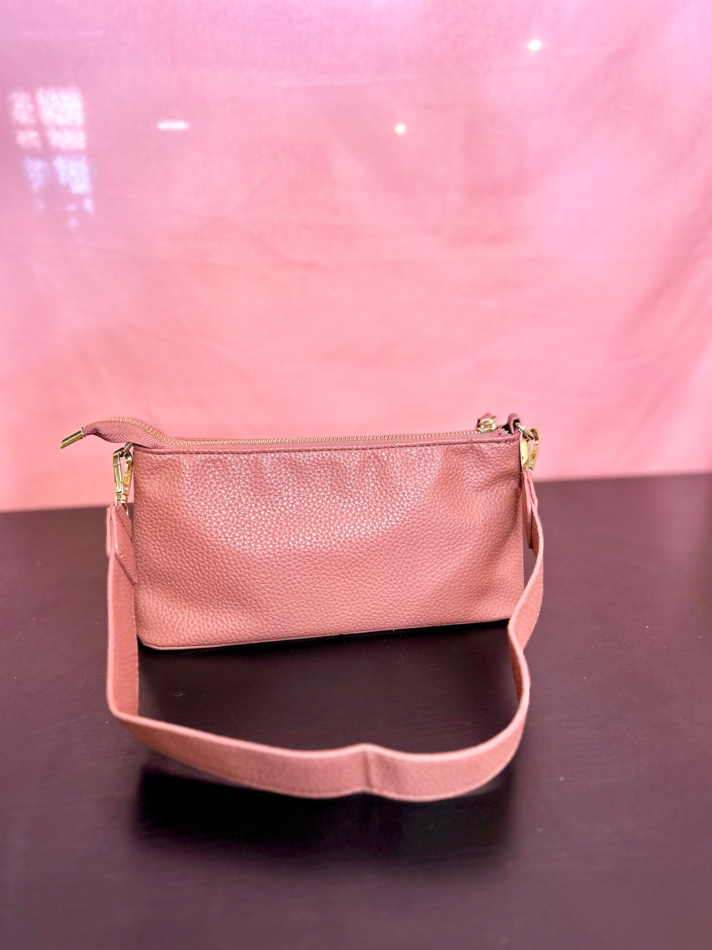 Dusty Pink Short Purse