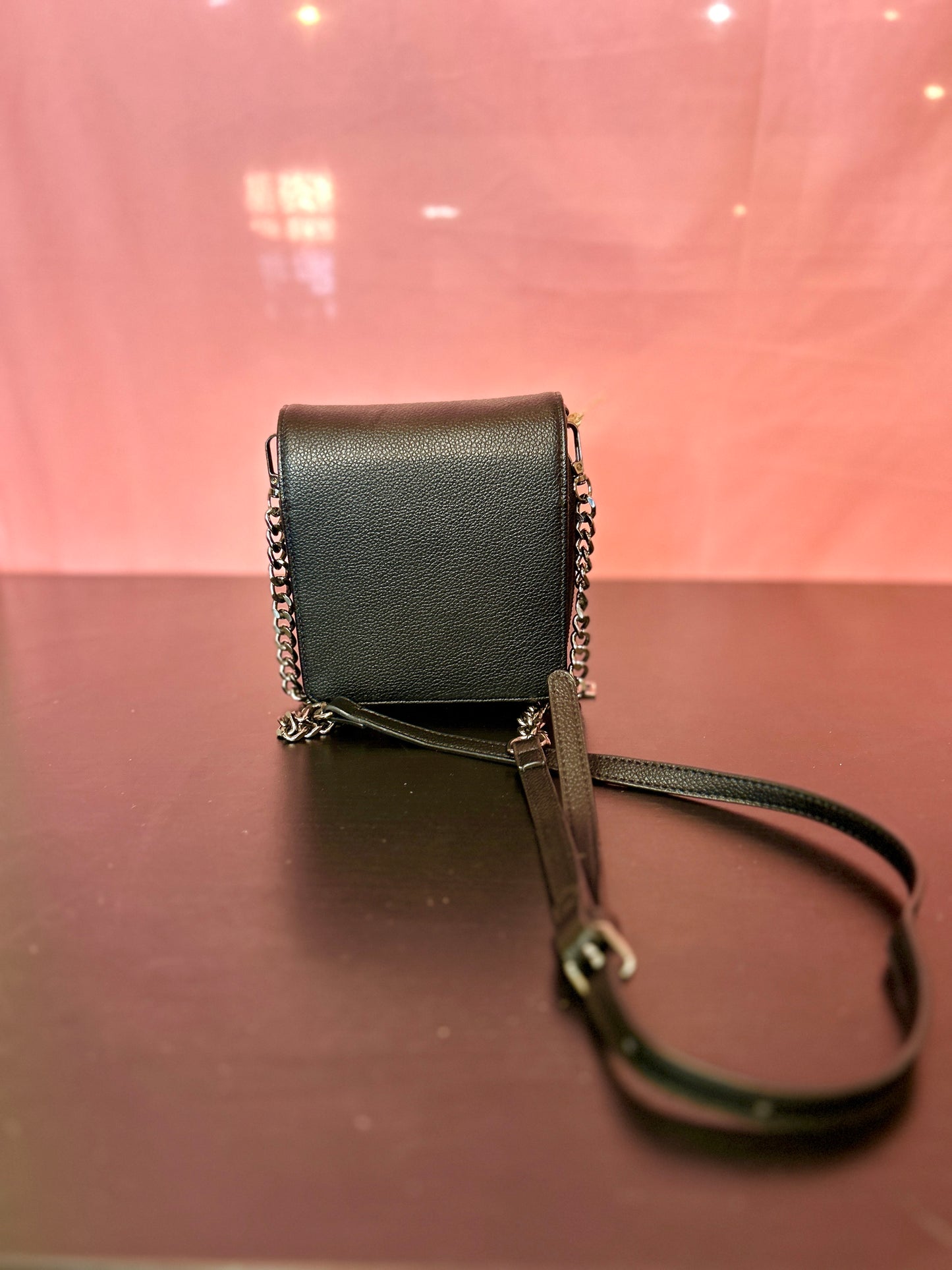 Black Silver Detailed Mini Purse