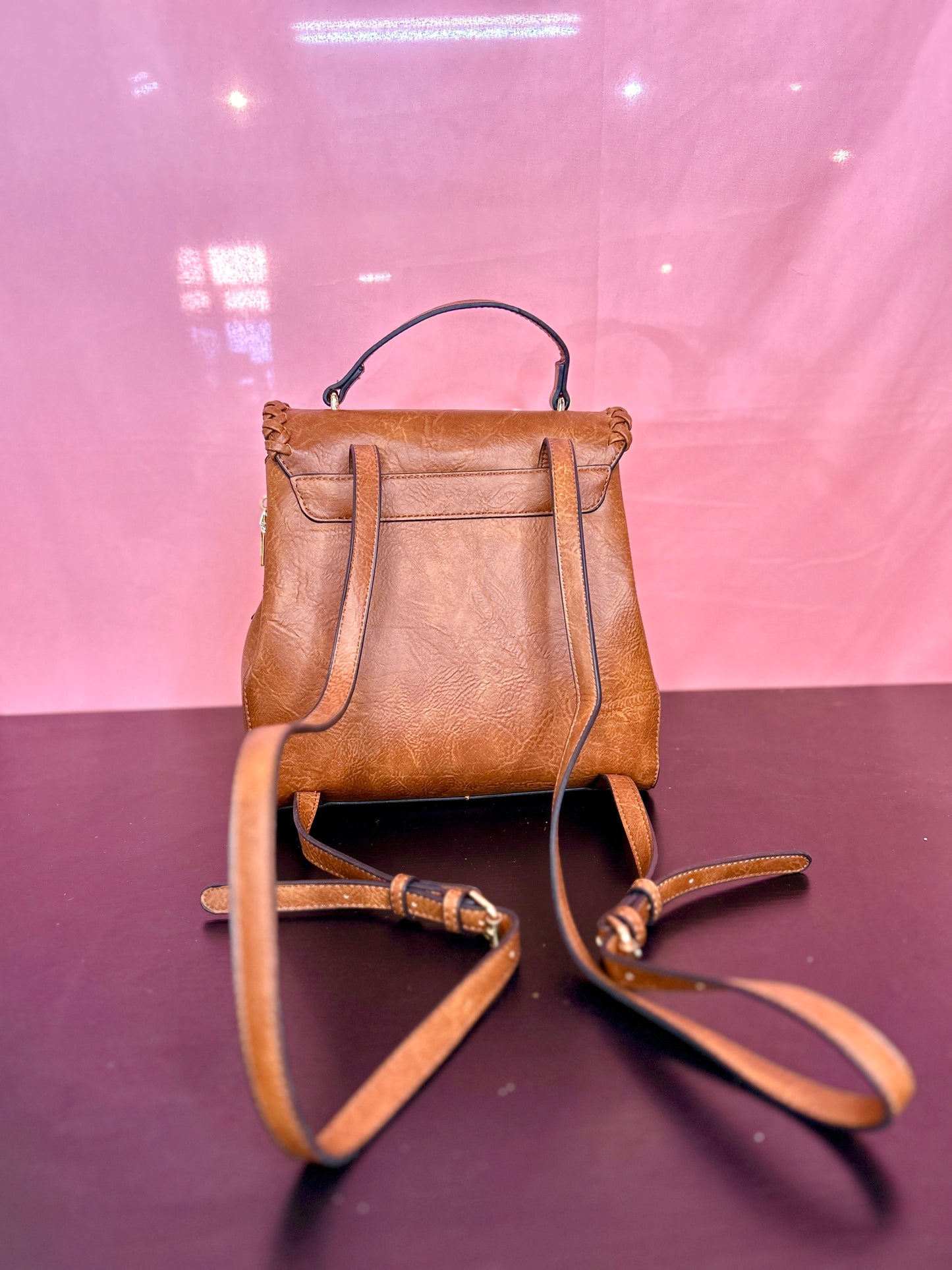 Leather Backpack Purse