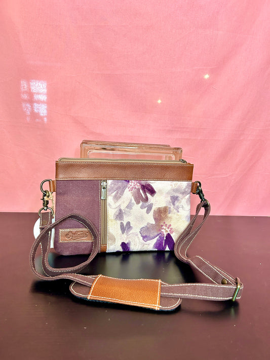 Purple Floral Sixfease Purse