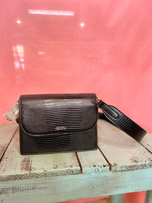 Black Snakeskin Jennu Purse