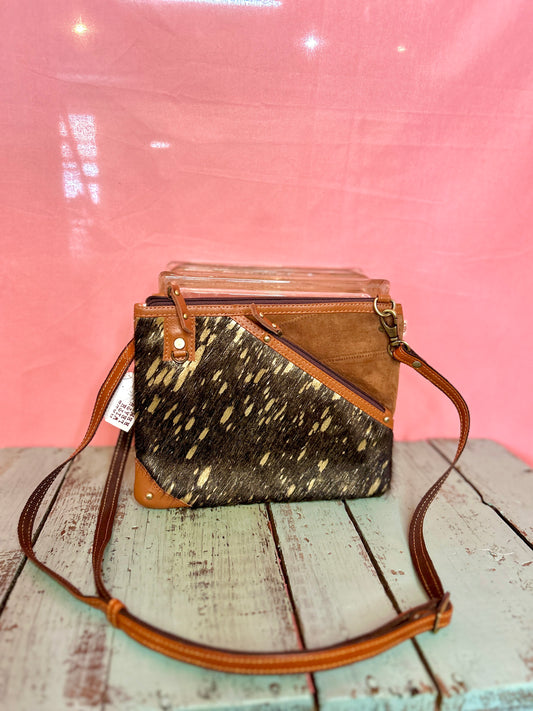 Gold and Black Hide Purse