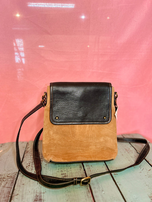Stitched Brown Leather Purse
