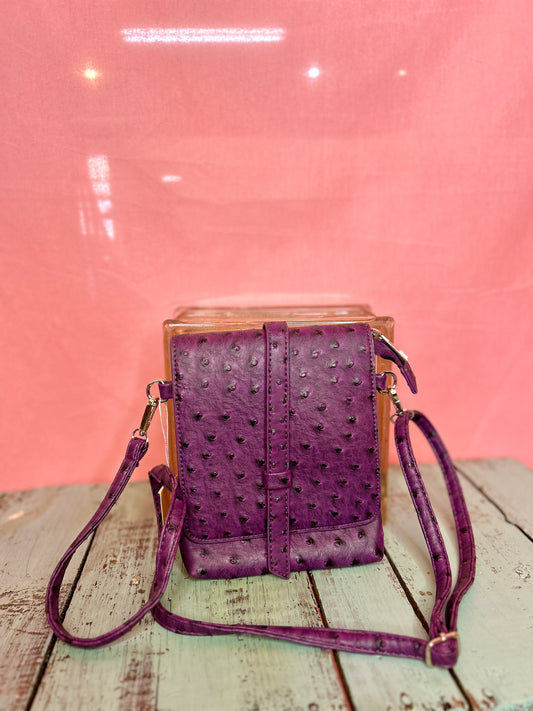 Purple Dot Purse