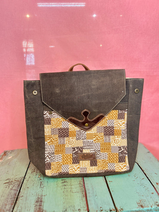 Ash Black Backpack Purse