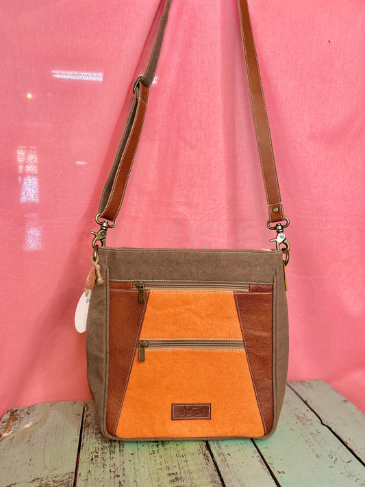 Sunset Orange Canvas Purse