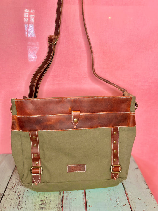 Green Canvas Purse