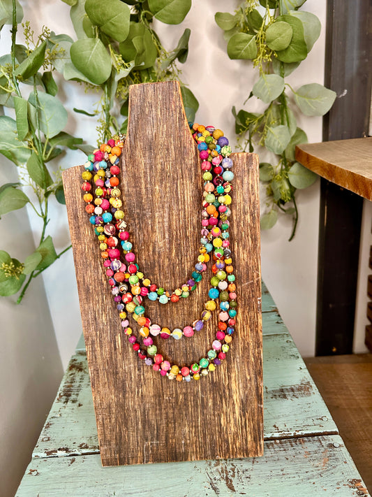 Thelma's Colorful Bead Necklace