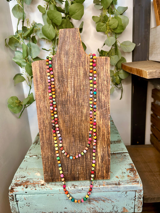 Megan's Long Beaded Necklace