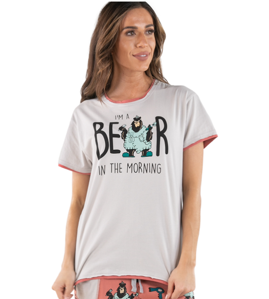 Bear in the AM PJ Shirt