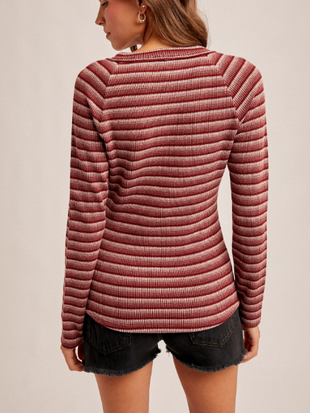 Maplewood Red Stripe Top