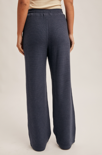 Navy Waffle Pants