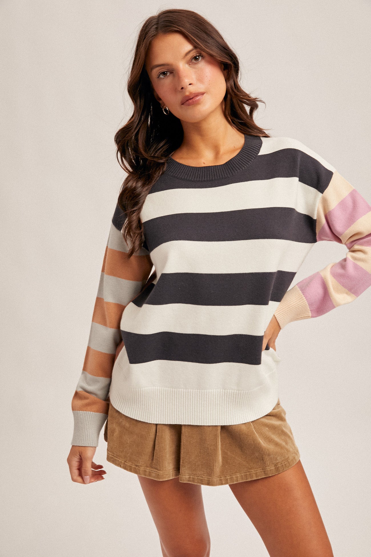 Multi-Color Stripe Sweater