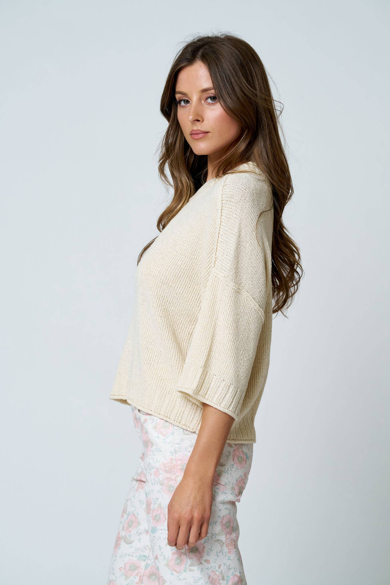 Raw Edge Everyday Knit - Natural