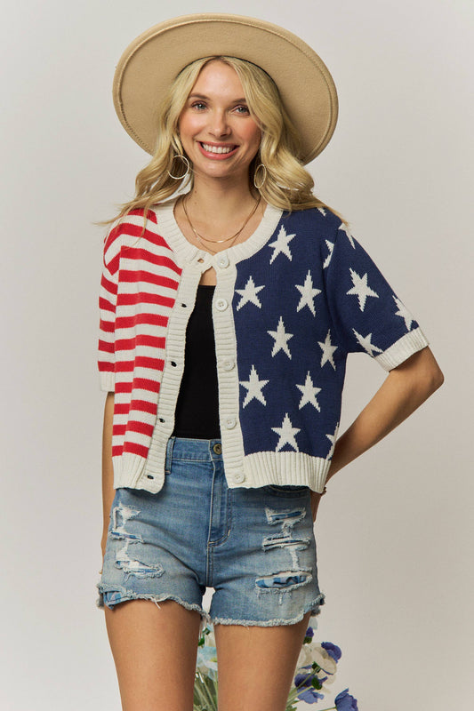 American Flag Sweater
