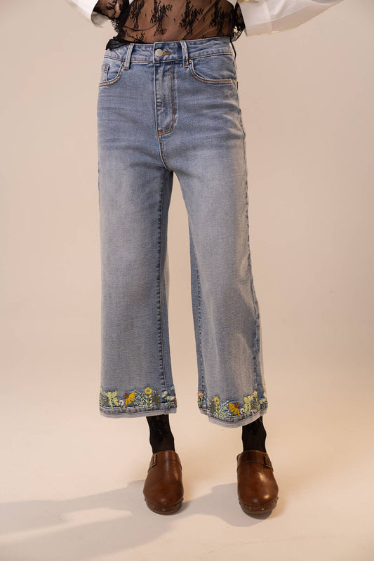 Spring Blooms Jeans