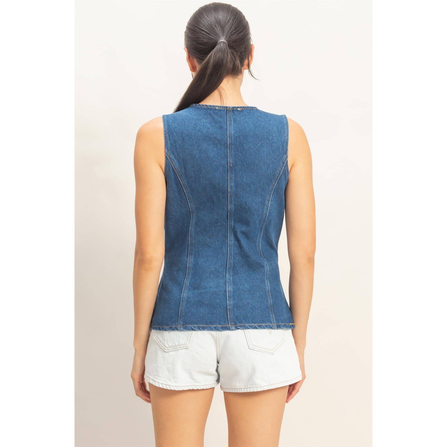 Bettie’s Sleeveless Denim Vest