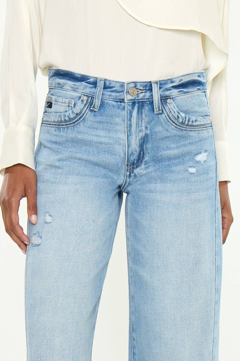 Kancan Mid-Rise Wide Leg Pant